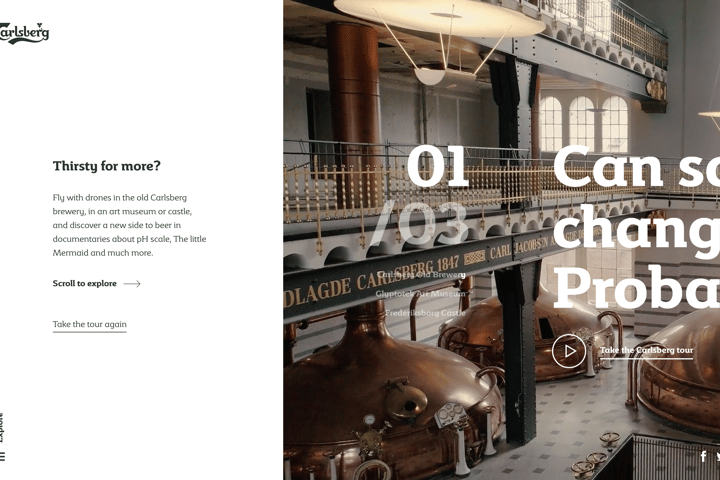 170 years of Carlsberg website preview